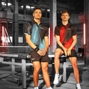 Sportswear - Donic Shirt Fire Lady Navy/Lime