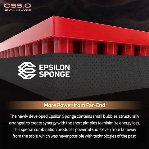 Table Tennis Rubber - Xiom Jekyll & Hyde C55