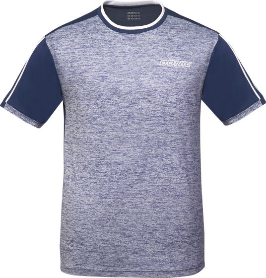 Sportswear - Donic T-Shirt Melange Tee Blue Melange/Navy