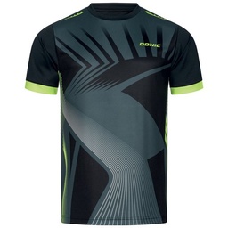 Sportswear - Donic T-Shirt Sector Black/Grey/Lime