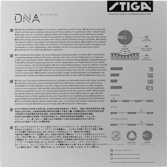 Stiga DNA Platinum S