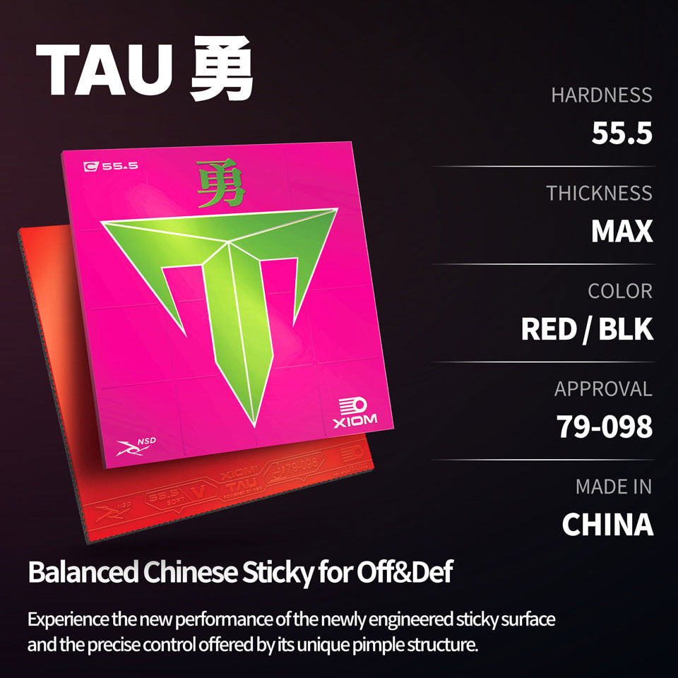 Xiom Tau 55.5 - Table Tennis Rubber