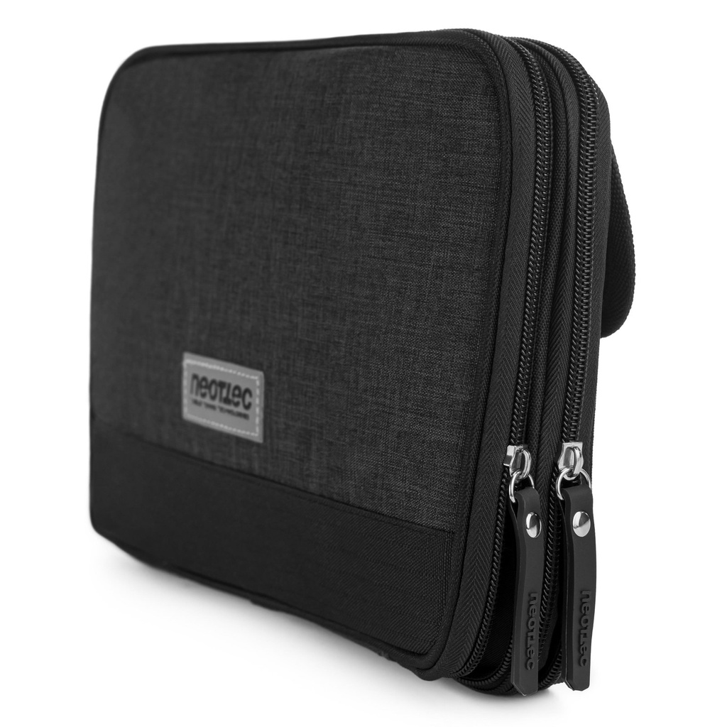 Table Tennis Bat Case - Neottec Double Wallet PRO 2T black/grey 3