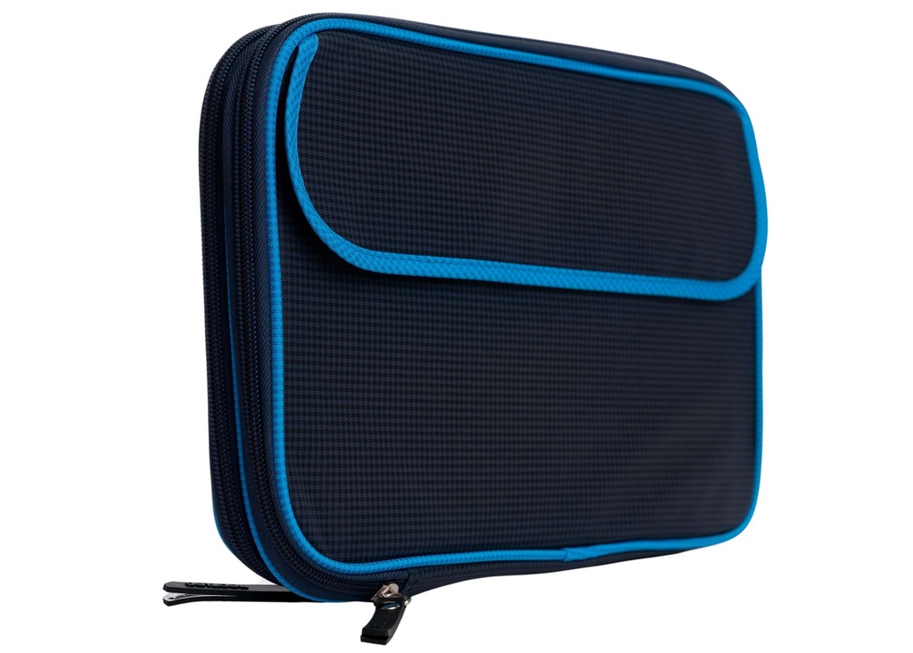 Table Tennis Bat Case - Neottec Double Wallet PRO navy/sky blue 2