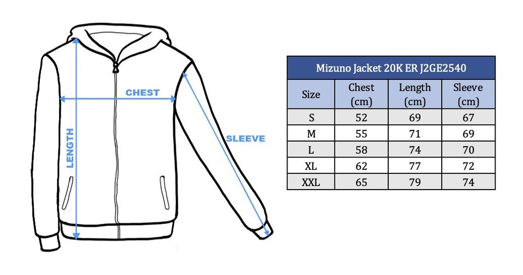 Sportswear - Mizuno Jacket 20K ER J2GE2540 mineral blue/black 3