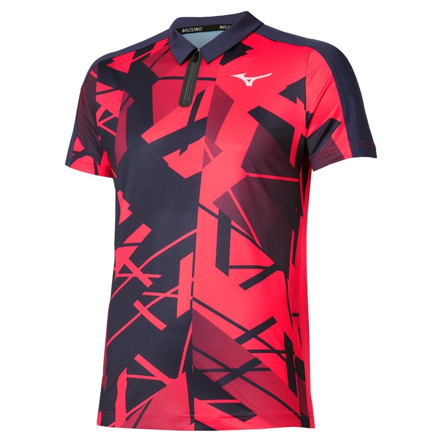 Sportswear - Mizuno Shirt Daybreakers Shadow 62GAC502 vibrant red 2