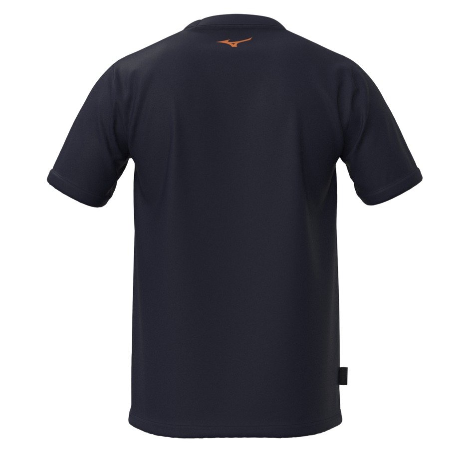 Sportswear - Mizuno T-shirt Athletics RB Tee K2GAC501 Baritone Blue 3