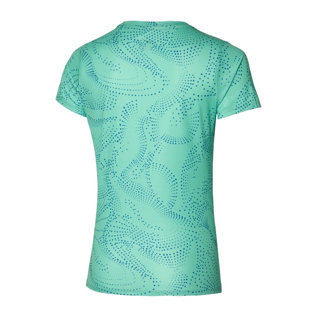Sportswear - Mizuno T-shirt Lady Impulse Core Graphic Tee dusty jade 2