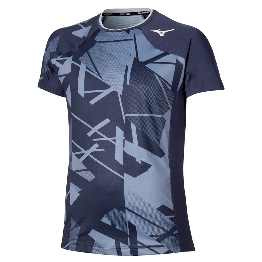 Sportswear - Mizuno T-shirt Shadow Graphic 62GAC50105 odyssey gray 2