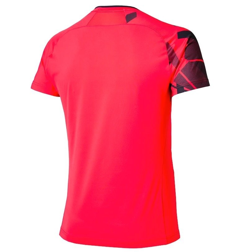 Sportswear - Mizuno T-shirt Shadow Graphic 62GAC50166 vibrant red 2