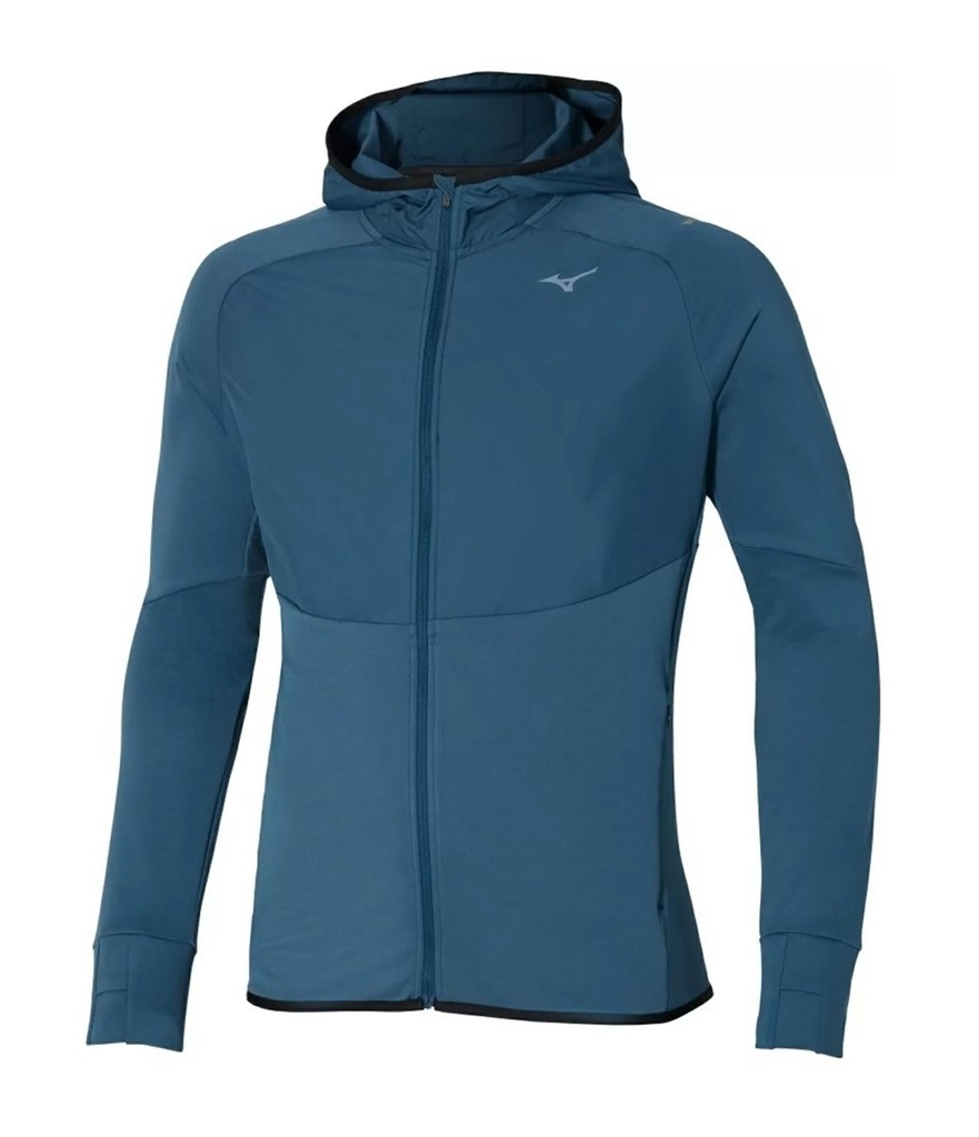 Sportswear - Mizuno Jacket Warmalite Warmalite Hybrid FZ blue wing teal