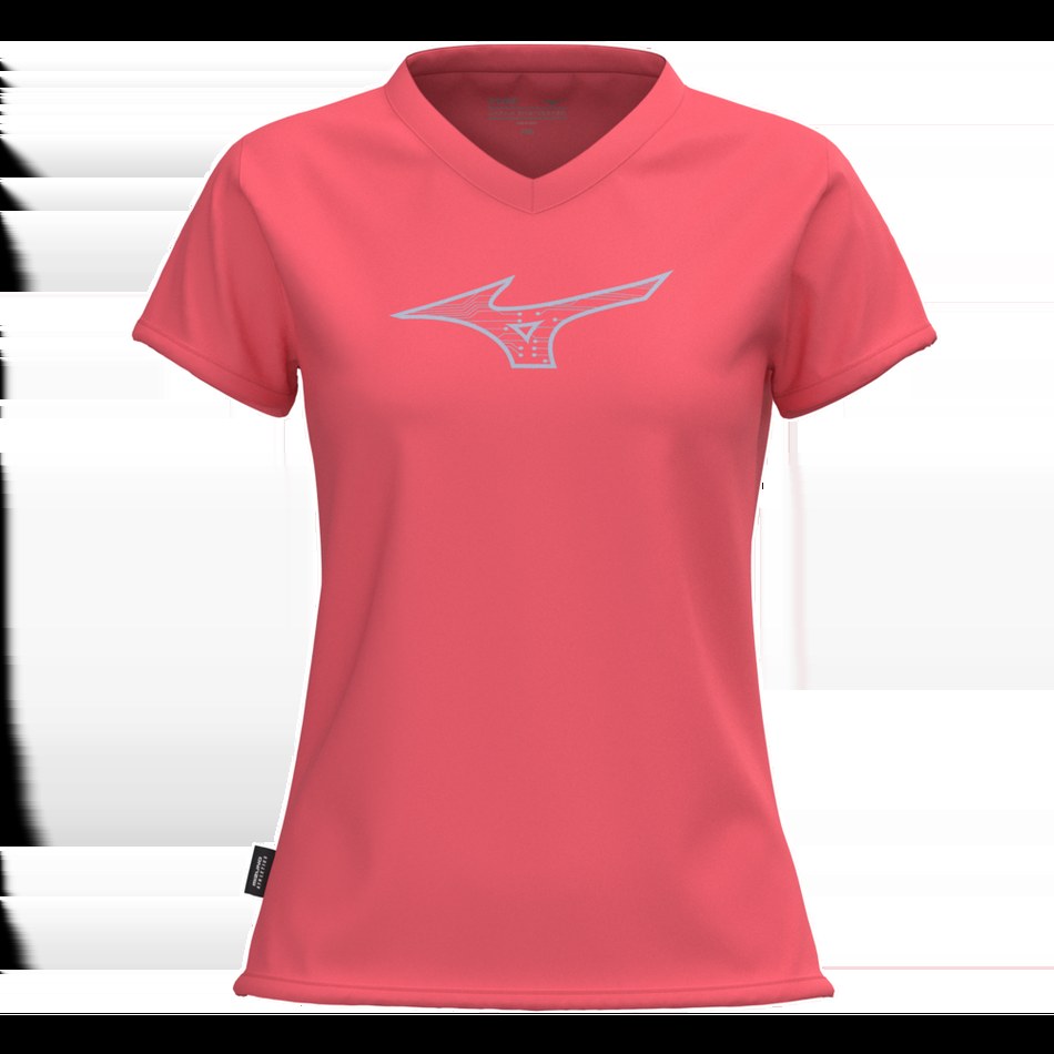 Sportswear - Mizuno Lady T-shirt Athletics RB Tee K2GAC701 Calipso Coral