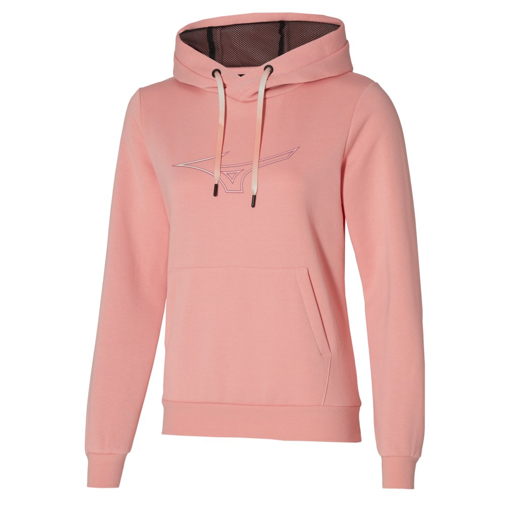 Sportswear - Mizuno Release Hoody Lady K2GCA700 apricot blush