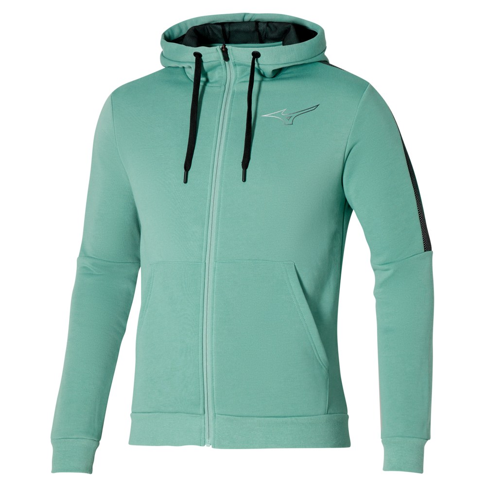 Sportswear - Mizuno Release Sweat Jacket K2GCA501 mineral blue