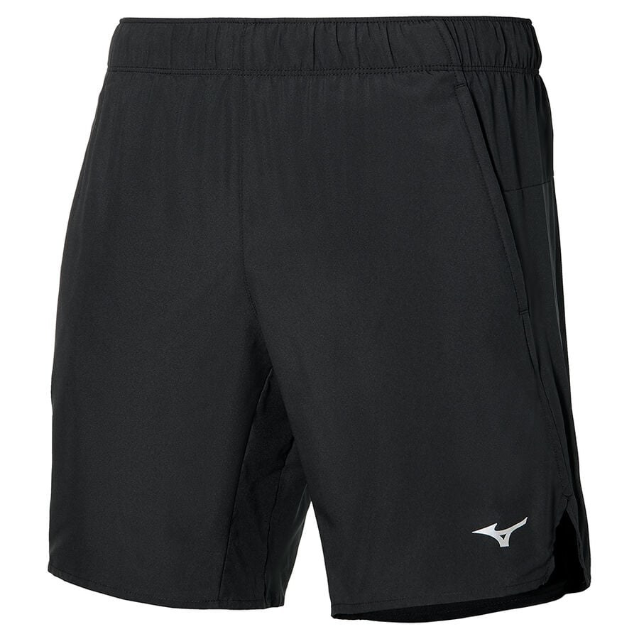 Sportswear - Mizuno Shorts Core 7.5 2IN1 black
