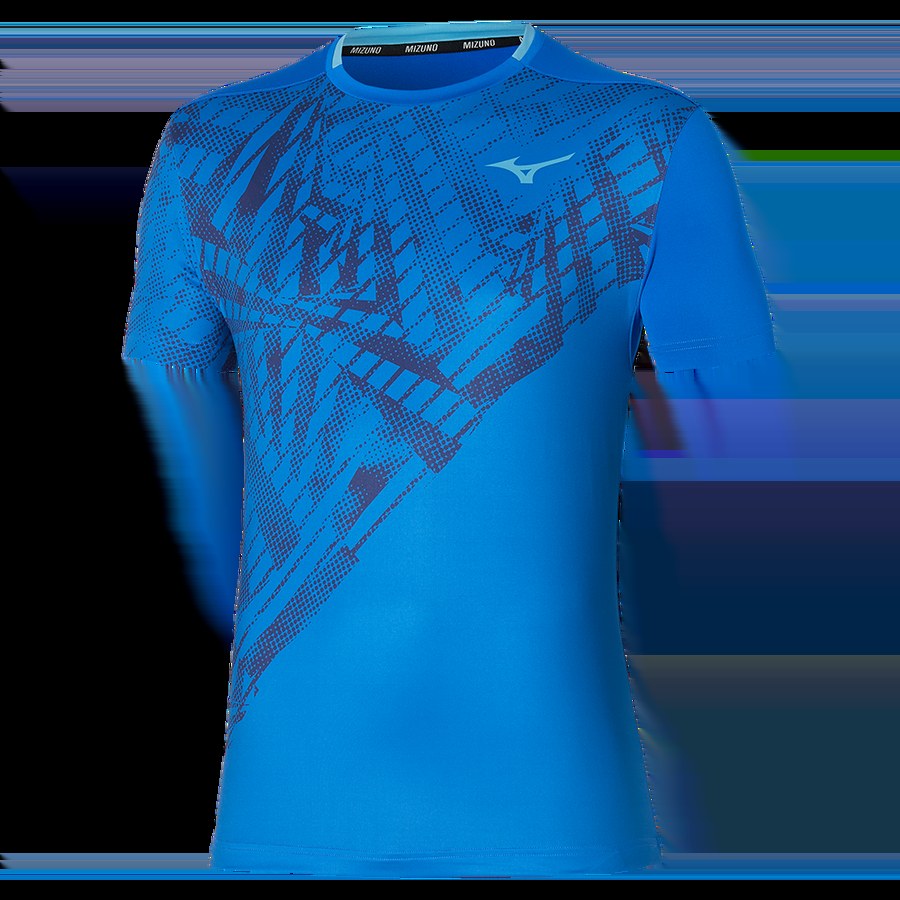 Sportswear - Mizuno T-shirt Mug Shadow Graphic Mugen Blue