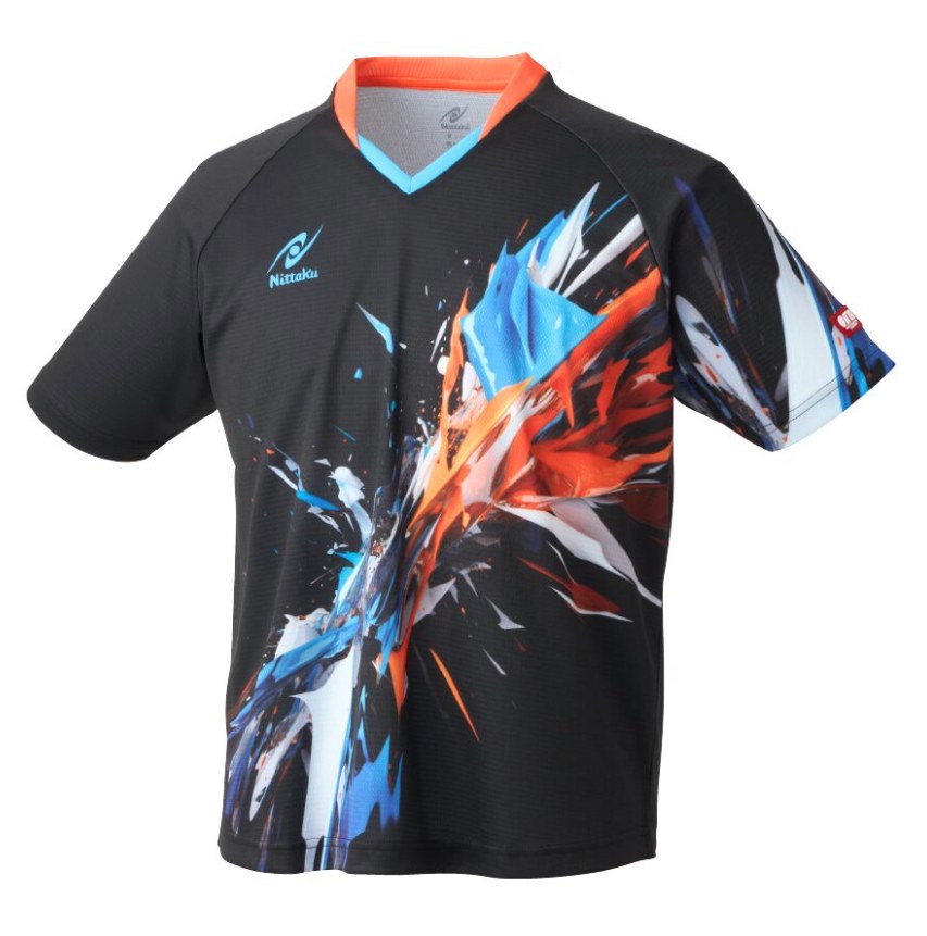 Sportswear - Nittaku T-shirt Bright Burst (2218) black