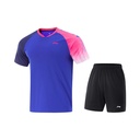 Sportswear - Li-Ning Set Shirt + Shorts AATV069-3 bright blue