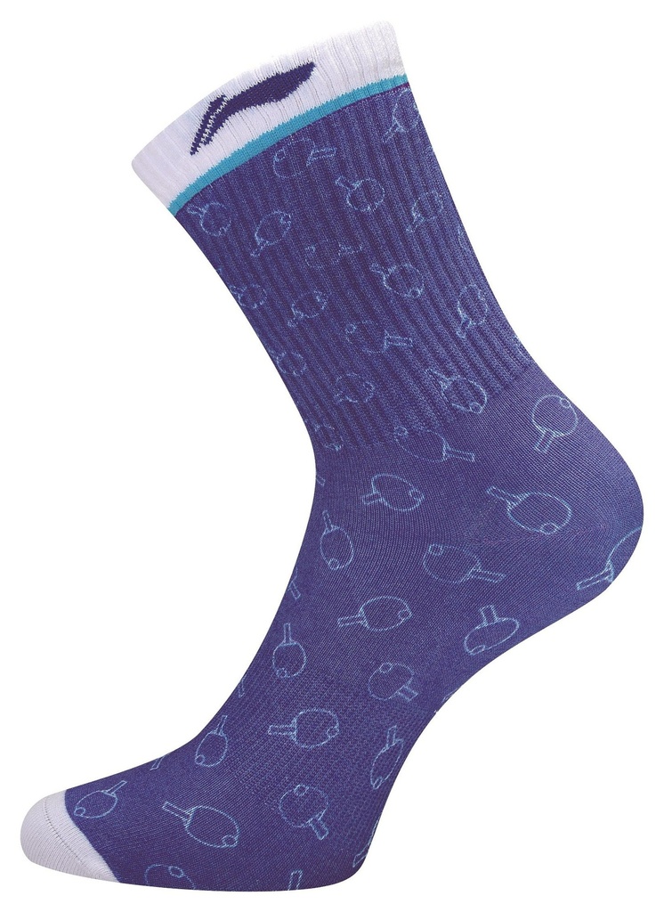 Sportswear - Li-Ning Socks AWLU039-2C blue/white