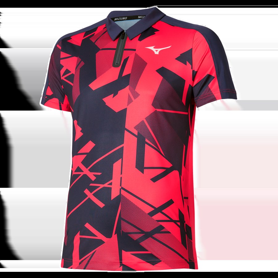 Sportswear - Mizuno Shirt Daybreakers Shadow 62GAC502 vibrant red