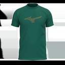Sportswear - Mizuno T-shirt Athletics RB Tee K2GAB501 evergreen