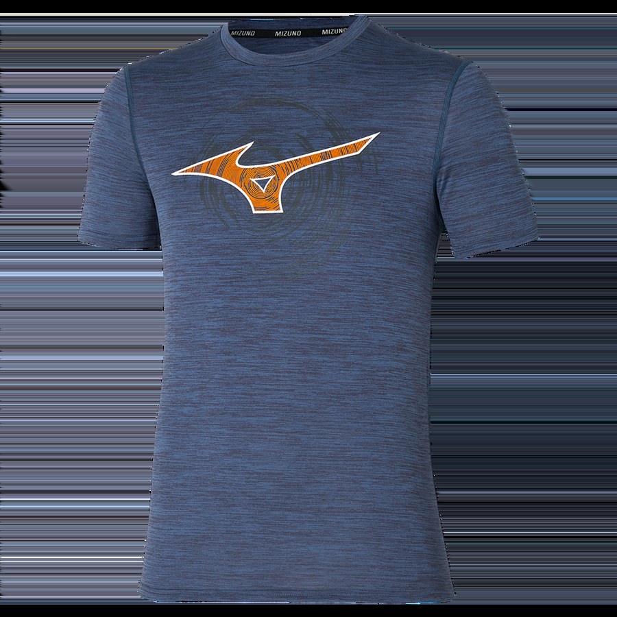 Sportswear - Mizuno T-shirt Core RB Tee estate blue