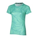 Sportswear - Mizuno T-shirt Lady Impulse Core Graphic Tee dusty jade