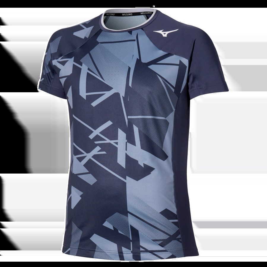 Sportswear - Mizuno T-shirt Shadow Graphic 62GAC50105 odyssey gray