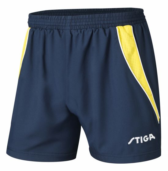 Sportswear - Stiga Shorts Columbia Navy/Yellow