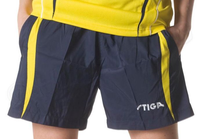 Sportswear - Stiga Short Energy Navy/Yellow