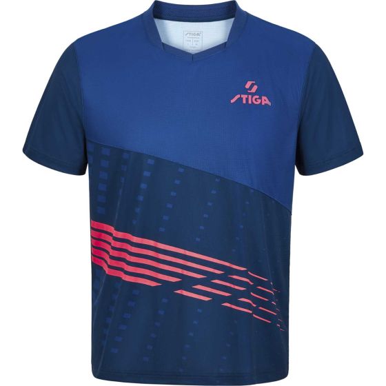 Stiga Shirt Neptune Dark Blue/Pink