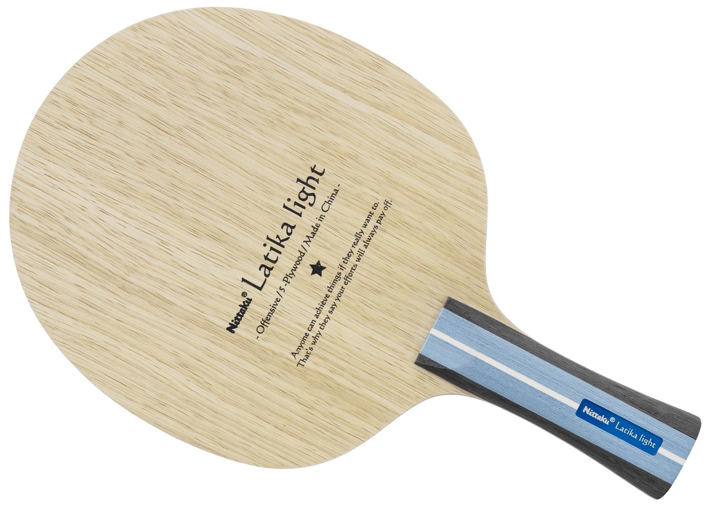 Table Tennis Blade - Nittaku Latika Light (Flared Handle Only)