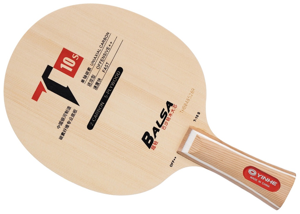 Table Tennis Blade - Yinhe T-10s (Flared Handle Only)