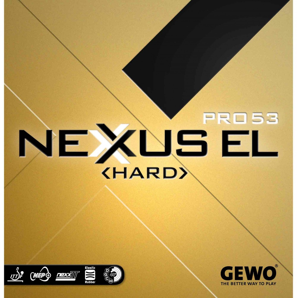 Table Tennis Rubber - Gewo Nexxus EL Pro 53 Hard