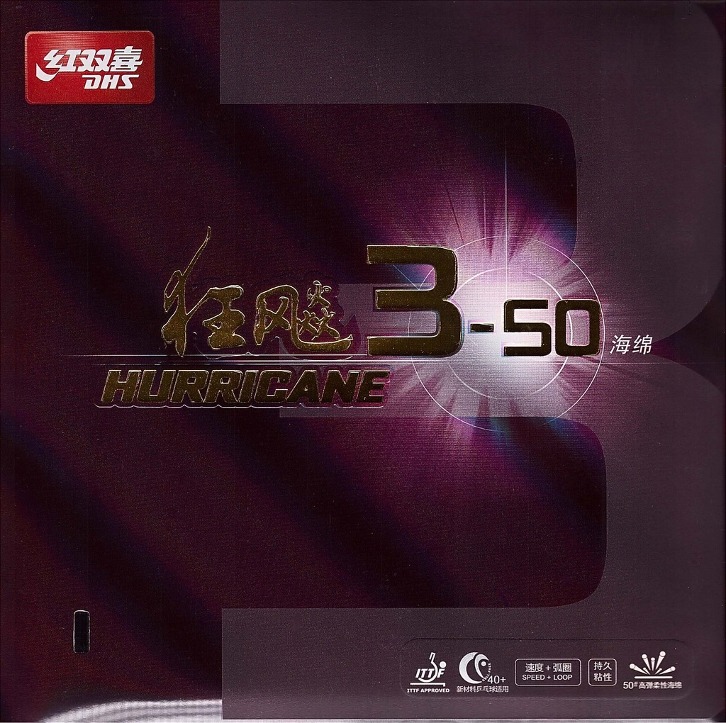 Table Tennis Rubber - DHS Hurricane 3-50 35'