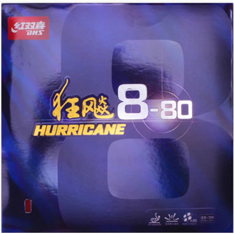 Table Tennis Rubber - DHS Hurricane 8-80 37'