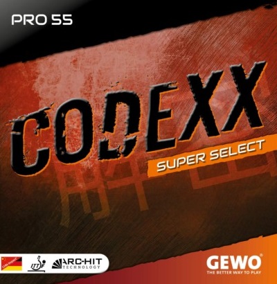 Table Tennis Rubber - Gewo Codexx Pro 55 Super Select