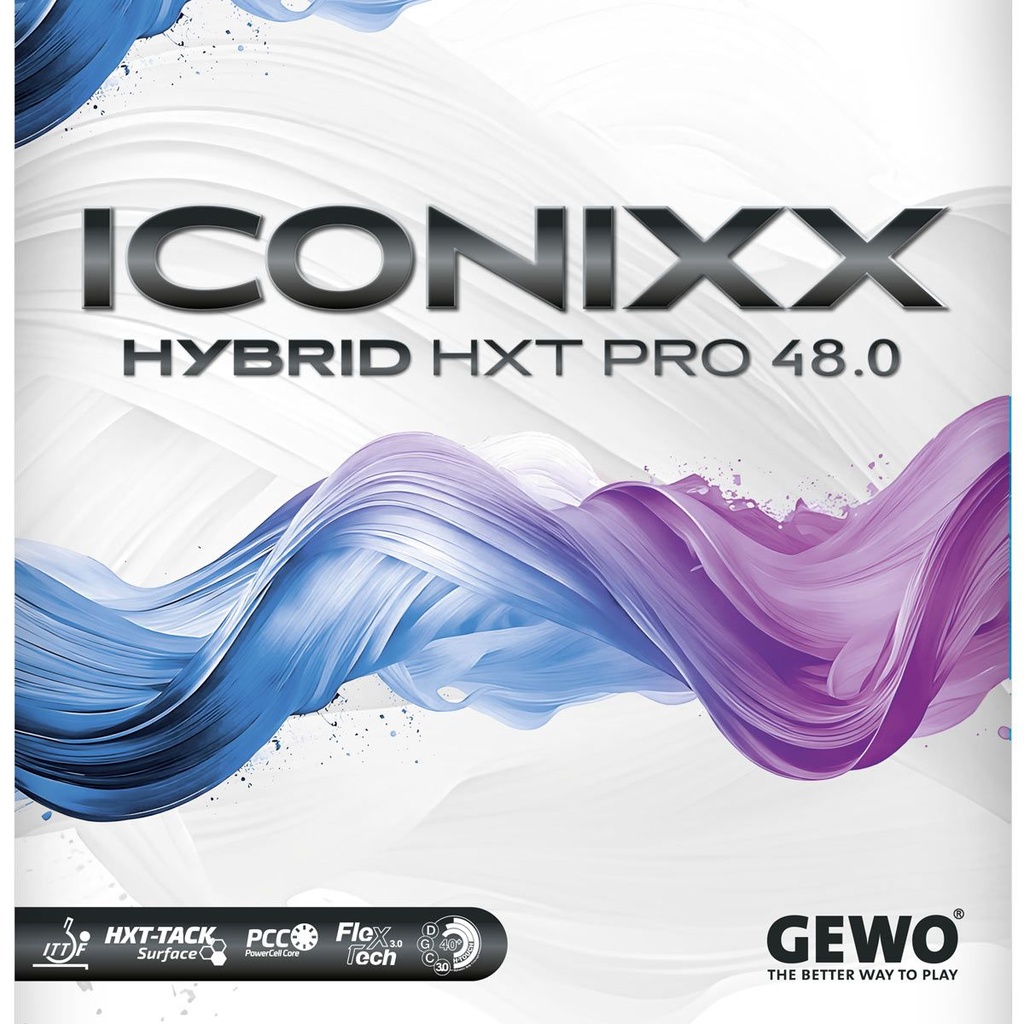 Table Tennis Rubber - Gewo Iconixx Hybrid HXT Pro 48.0