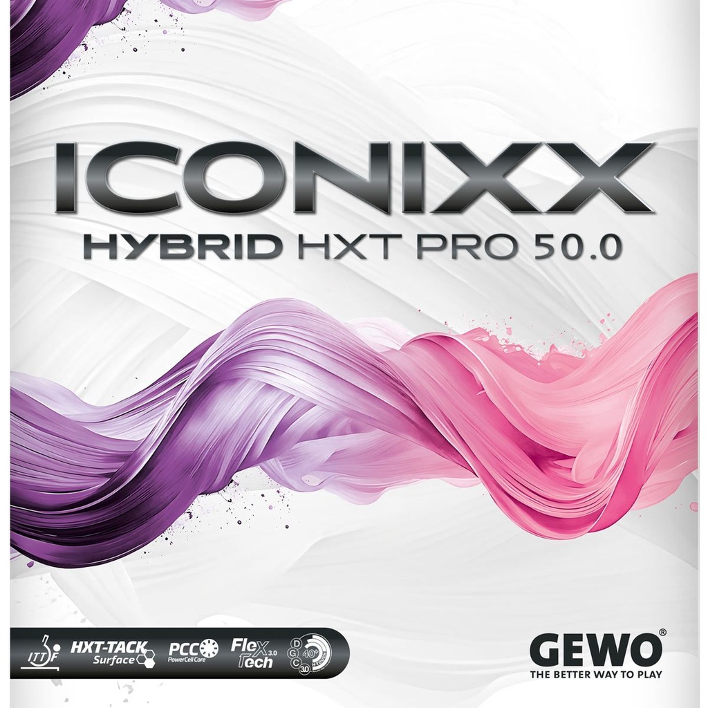 Table Tennis Rubber - Gewo Iconixx Hybrid HXT Pro 50.0