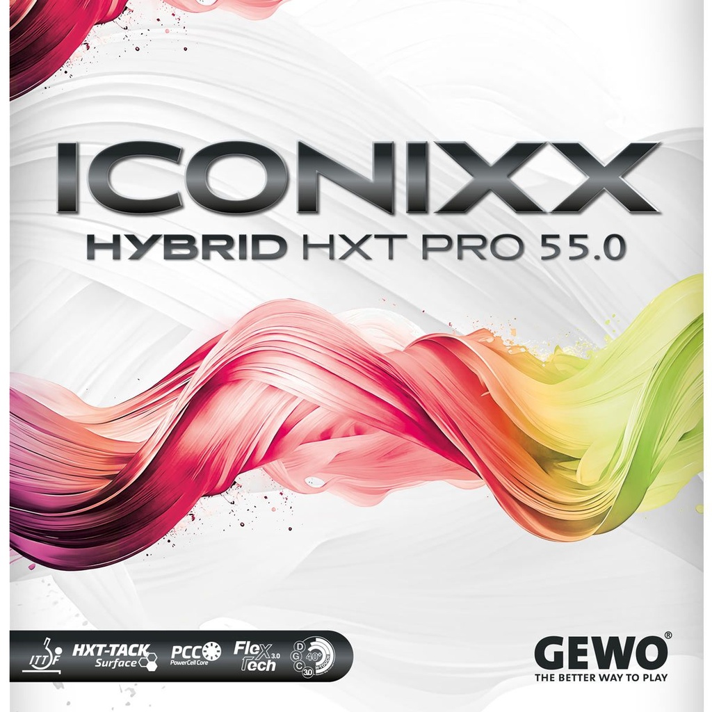 Table Tennis Rubber - Gewo Iconixx Hybrid HXT Pro 55.0