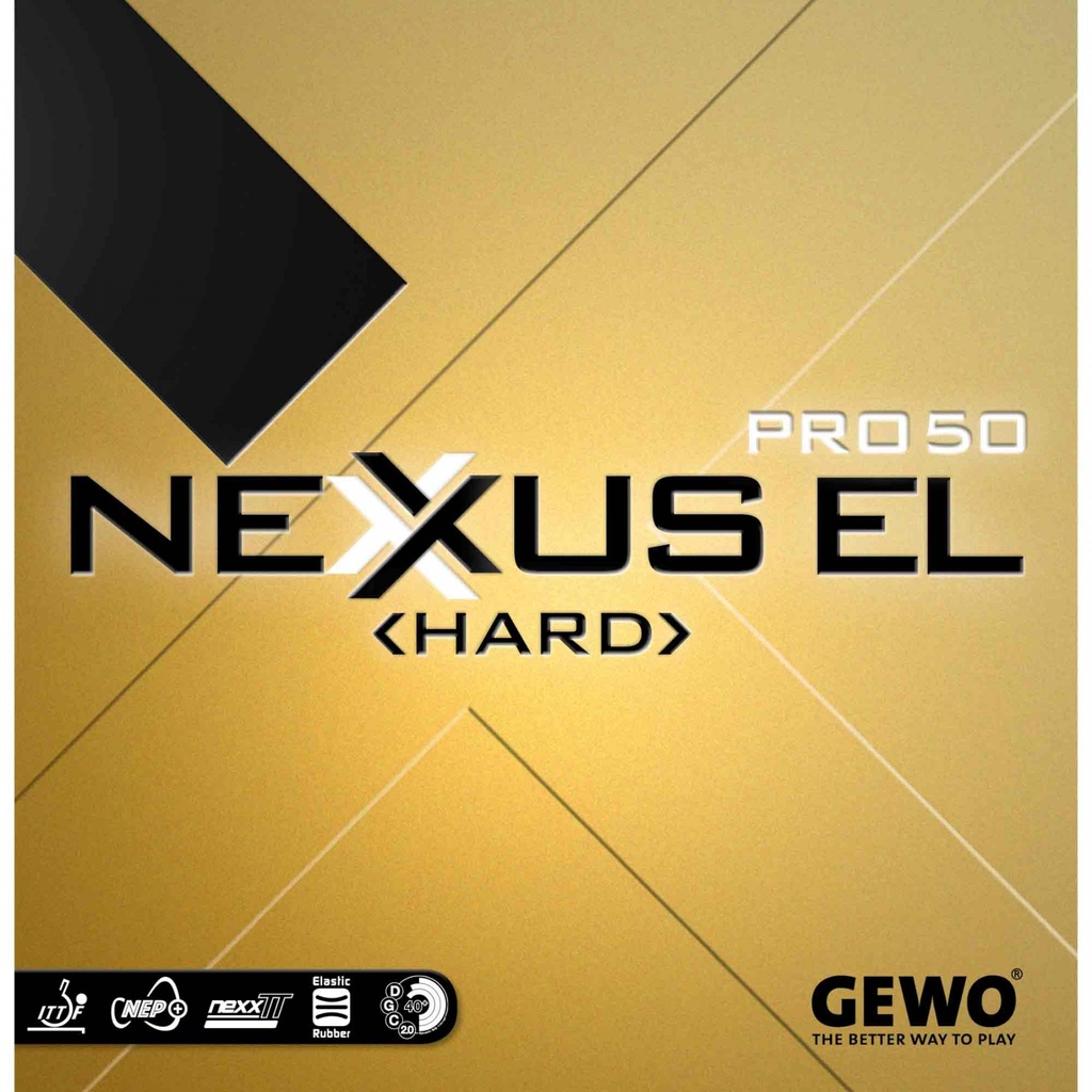 Table Tennis Rubber - Gewo Nexxus EL Pro 50 Hard