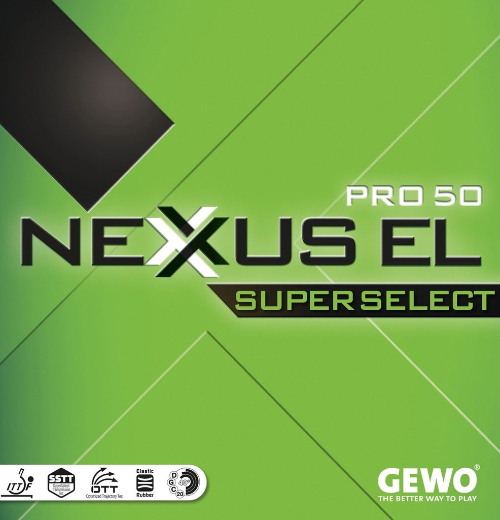 Table Tennis Rubber - Gewo Nexxus EL Pro 50 Super Select