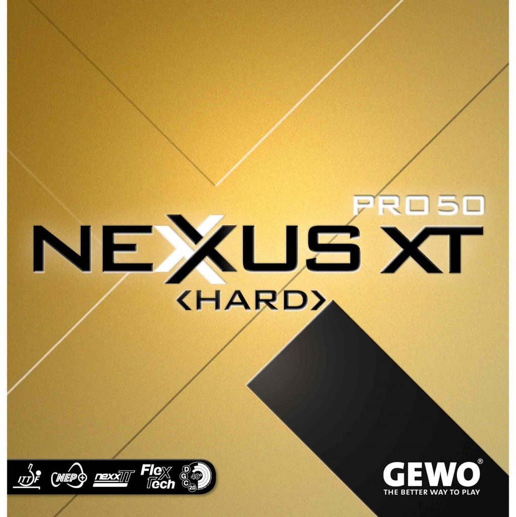 Table Tennis Rubber - Gewo Nexxus XT Pro 50 Hard