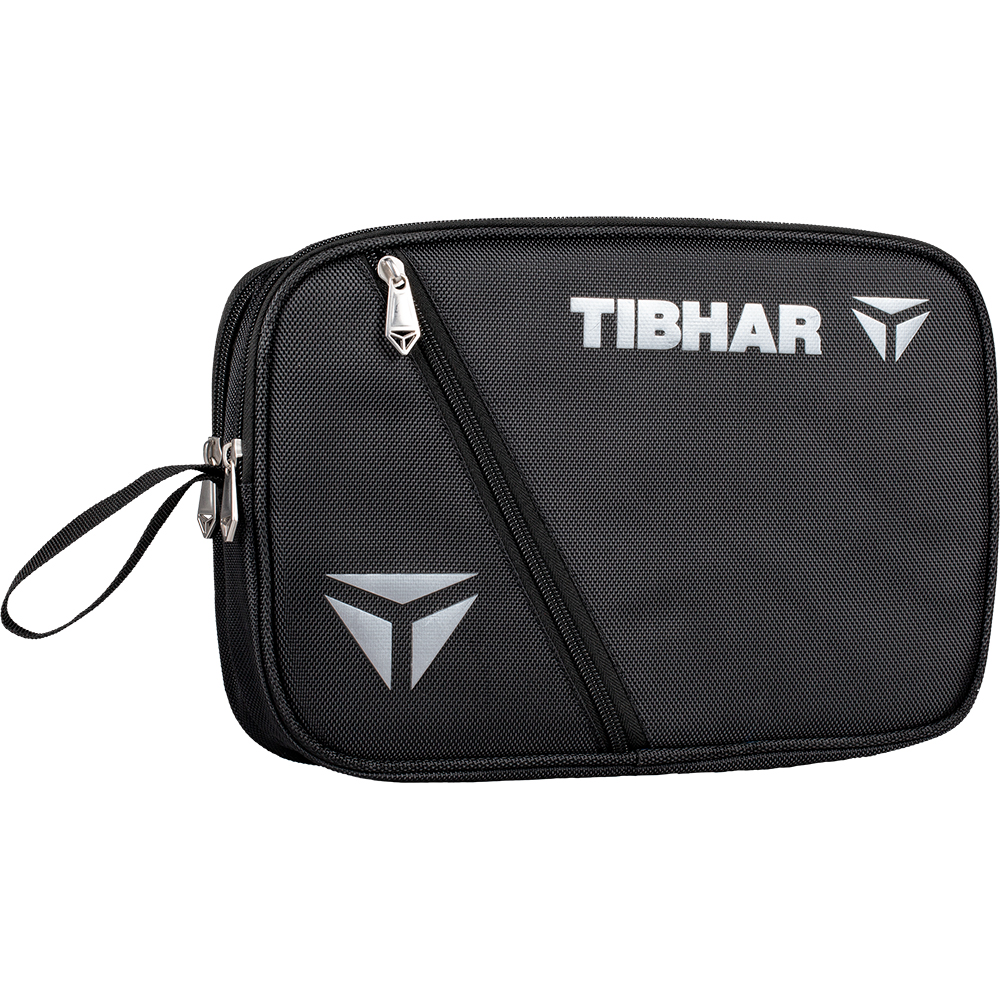 Table Tennis Bat Case - Tibhar Double Cover Etna Black