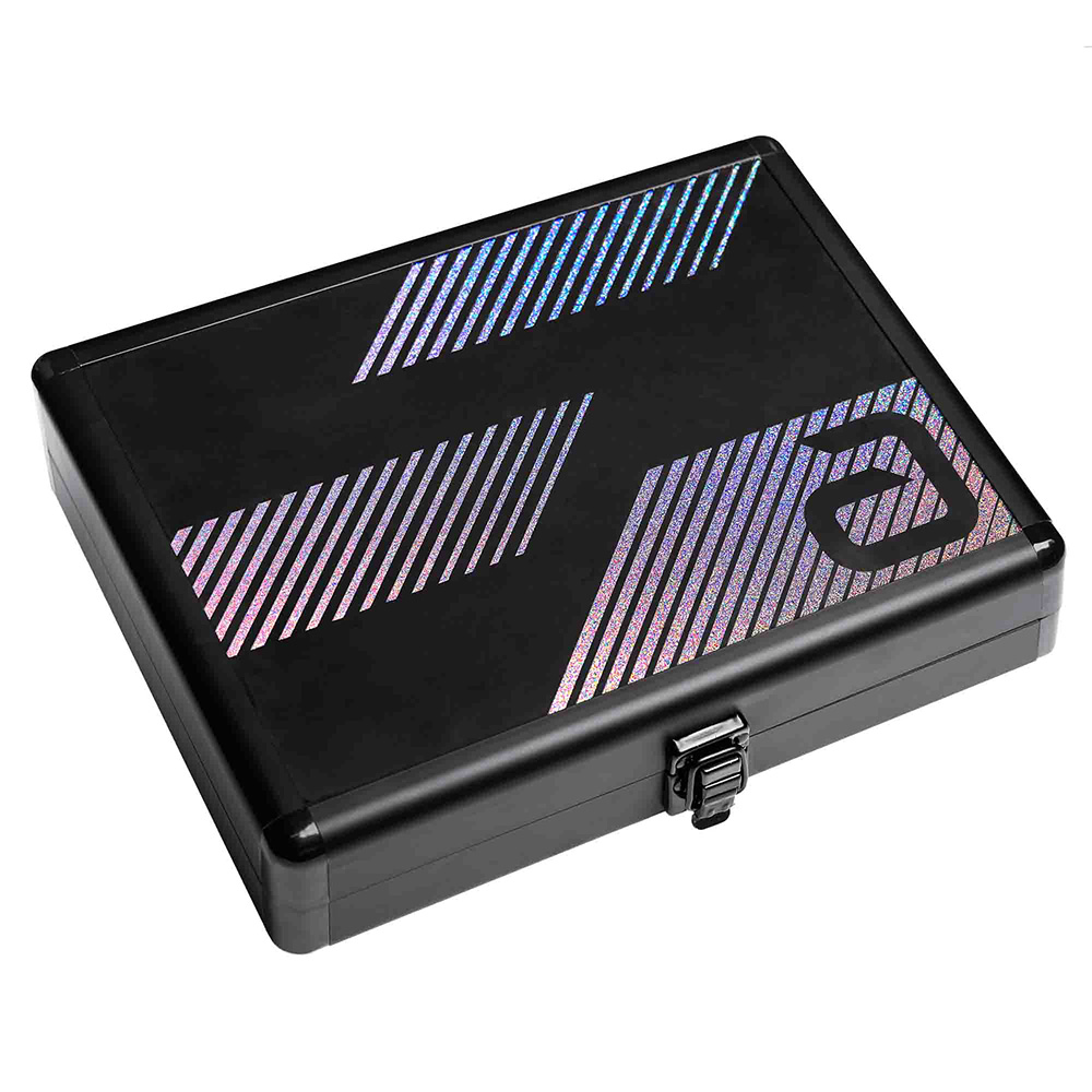 Table Tennis Bat Case - Andro Alu Case Double Black Star
