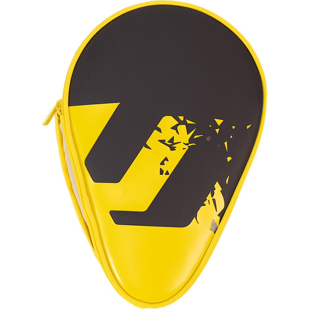 Table Tennis Bat Case - Stiga Batcover Round Galaxy Black/Yellow