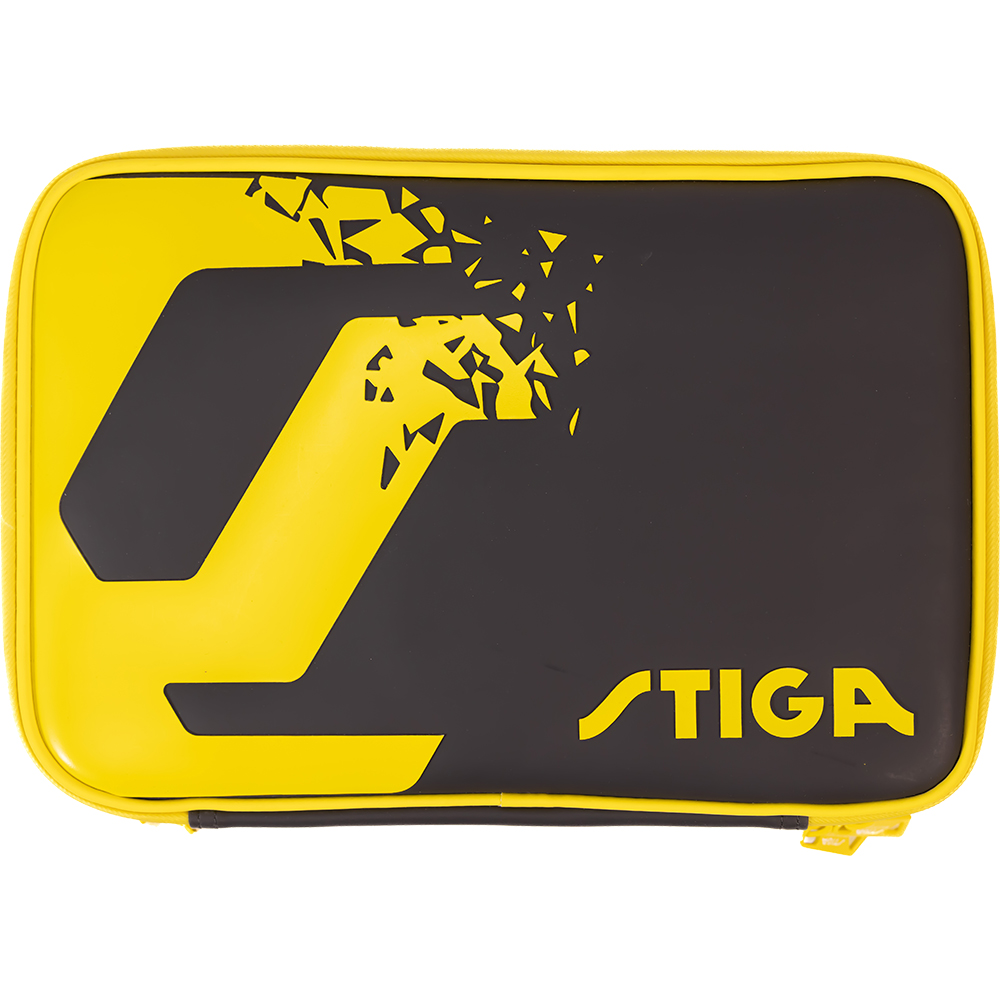 Table Tennis Bat Case - Stiga Batwallet Double Planet Black/Yellow