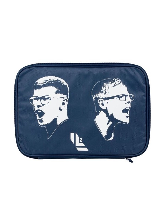 Table Tennis Bat Case - Tibhar Cover Lebrun red/navy