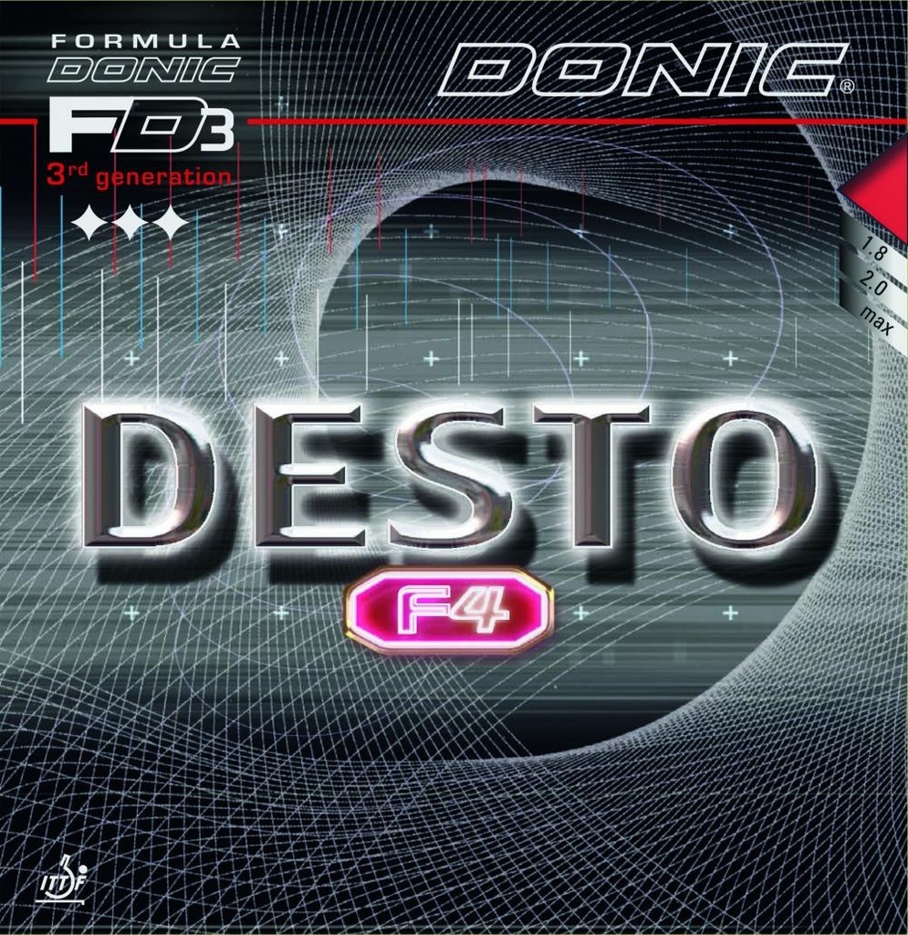 Table Tennis Rubber - Donic Desto F4