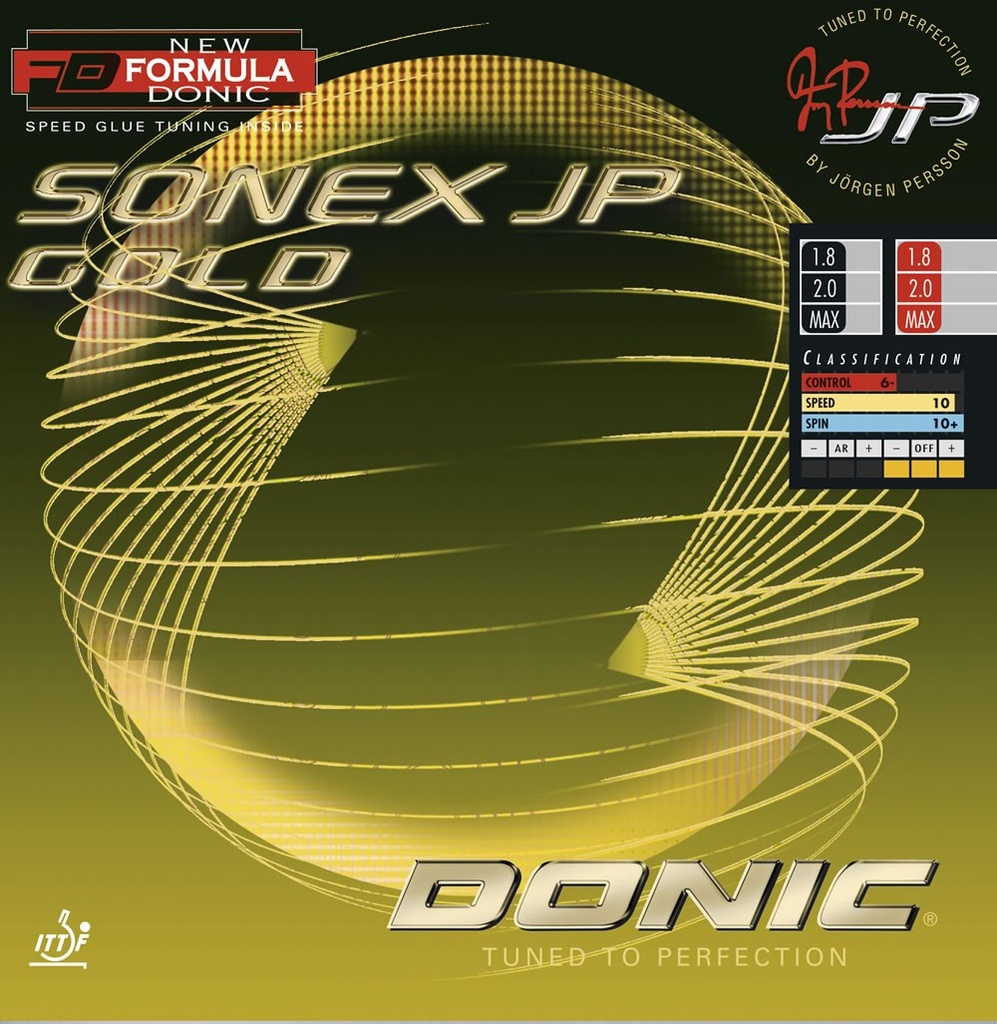 Table Tennis Rubber - Donic Sonex JP Gold